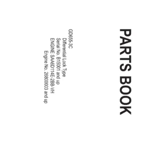 Komatsu GD655-3C Motor Grader Parts Book KEPB074501 - PDF
