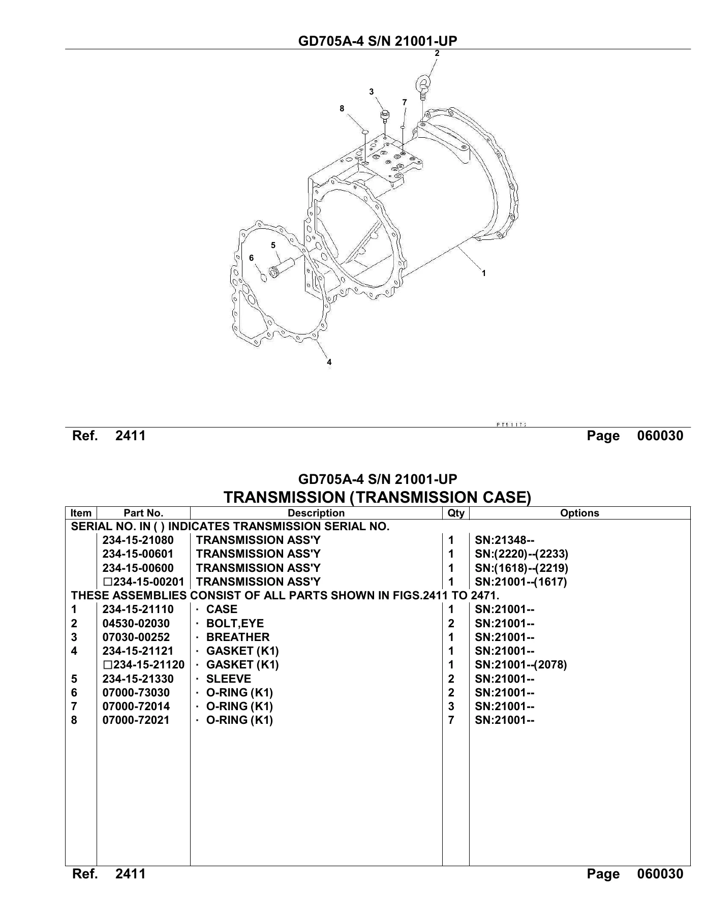 Komatsu GD705A-4 Motor Grader Parts Book PDF - S/N 21001-UP Illustrated Parts Catalog - Image 3