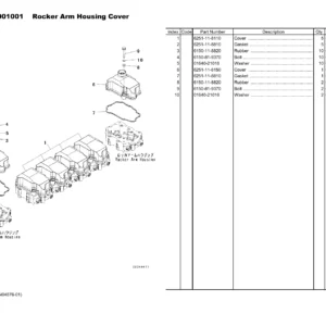 Komatsu GD755-5R Motor Grader Parts Book FEN04876-01 - SAA6D125E-5HR Engine PDF Parts Catalog