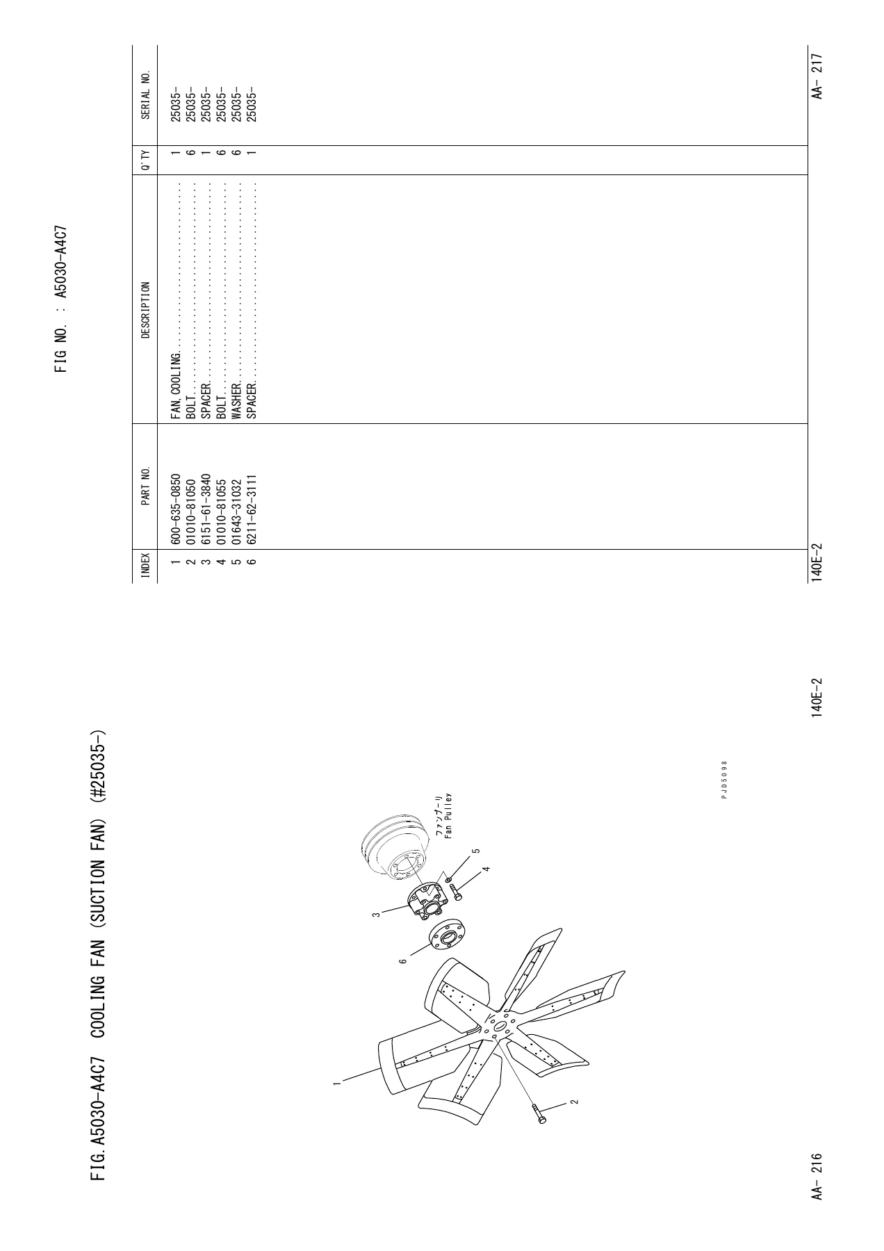 Komatsu GD825A-2 Motor Grader Parts Book FEN01742-03 - Serial 12643 and Up - Image 3