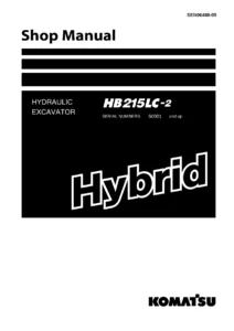 Komatsu HB215LC-2 Hydraulic Excavator Shop Manual SEN06488-09 - PDF