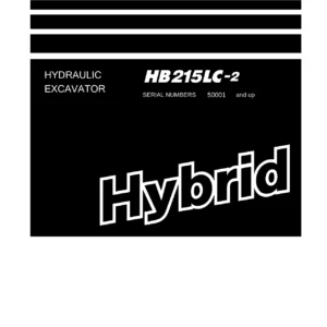 Komatsu HB215LC-2 Hydraulic Excavator Shop Manual SEN06488-09 - PDF