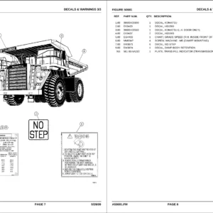 Komatsu HD1500-7 Parts Book - FEN01059-00 PDF Parts Catalog Download