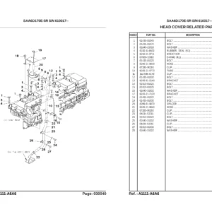 Komatsu HD465-7R Parts Book PDF - SAA6D170E-5R Engine Parts Catalog Manual