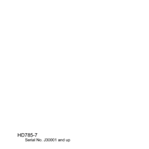Komatsu HD785-7 Parts Book LEPBH78703 - Serial J30001 and Up SAA12V140E-3 Engine
