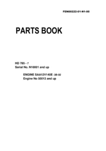 Komatsu HD785-7 Parts Book PDF Download – SAA12V140E-3B Engine & Chassis Parts Catalog