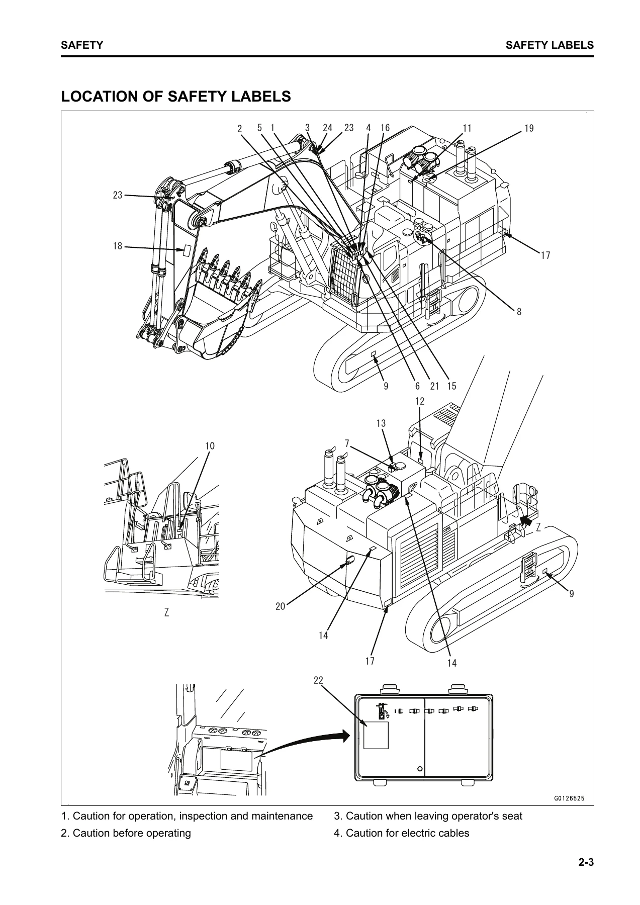 Komatsu PC1250-11R PC1250SP-11R Hydraulic Excavator Operation & Maintenance Manual - PDF Download - Image 3