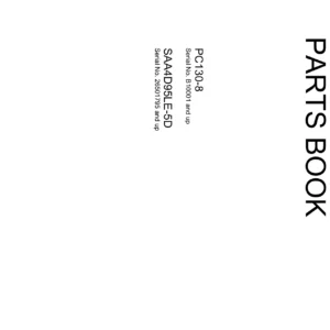 Komatsu PC130-8 Excavator Parts Book PDF - KEPB171203 Complete Parts Catalog