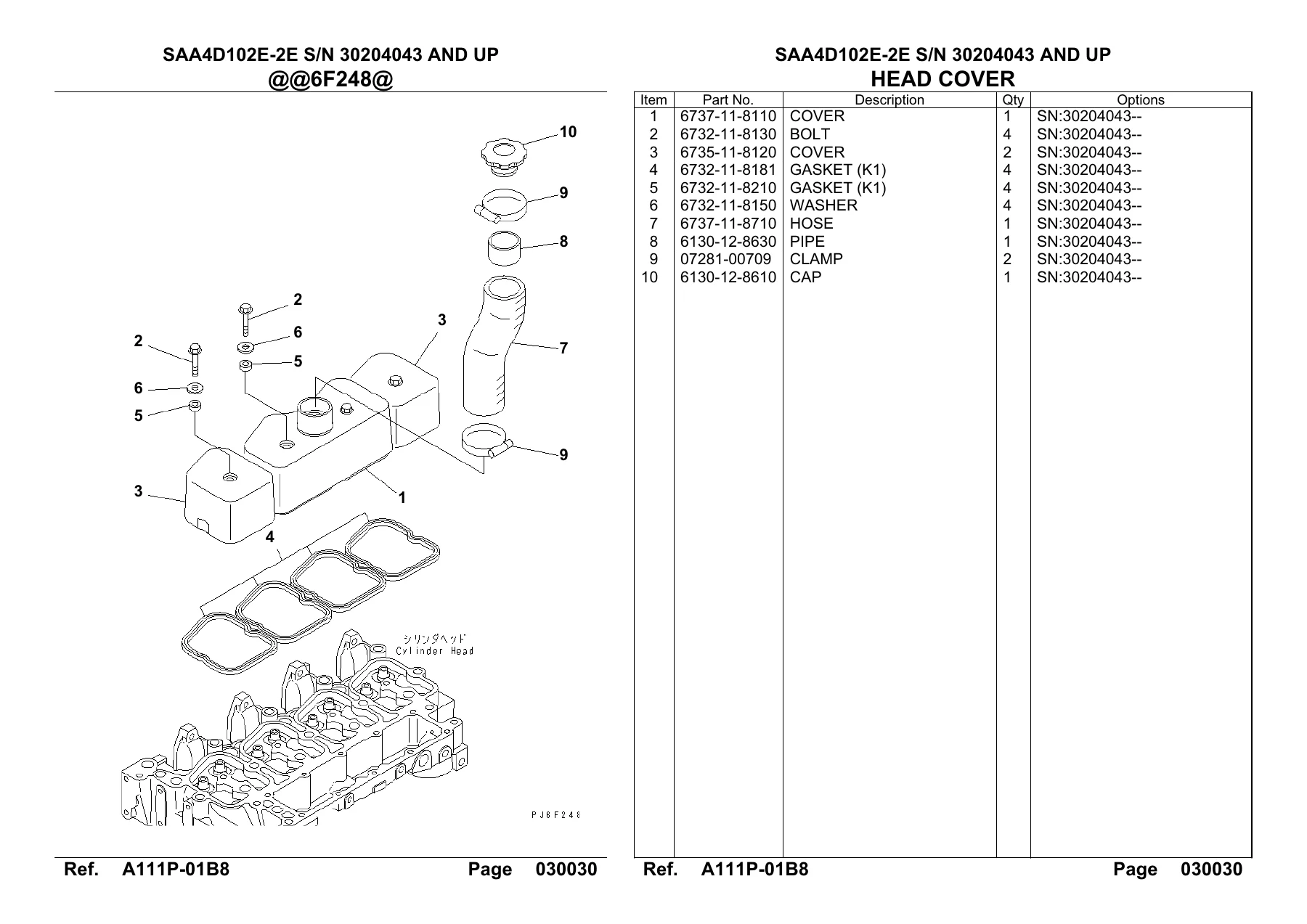 Komatsu PC160LC-7B Parts Book PDF - KEPB003406 - Serial B20001 and Up - Image 2