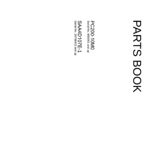 Komatsu PC200-10M0 Parts Book KEPB230200 - Excavator Parts Catalog PDF