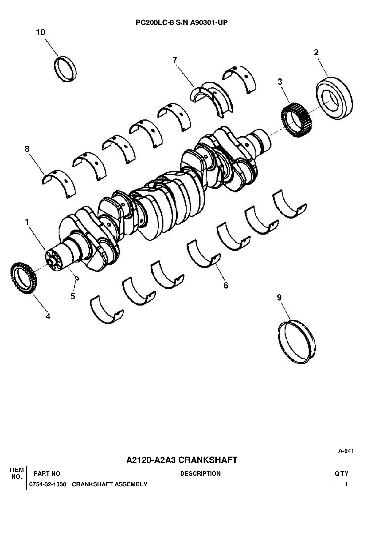 Komatsu PC200LC-8 Excavator Parts Book - Serial A90301 & Up - PDF Download - Image 3