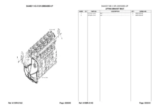 Komatsu PC300-8 PC300LC-8 Parts Book PDF - SAA6D114E-3 Engine - LEPBP30803