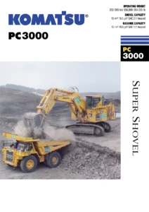 Komatsu PC3000-6 Diesel Hydraulic Mining Shovel Shop Manual - Complete PDF Set