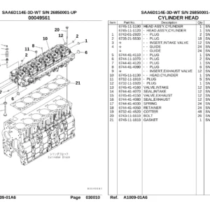 Komatsu PC350LC-8-W2 Parts Catalog – Serial Number 60001 and Up – Complete Illustrated Parts Manual PDF