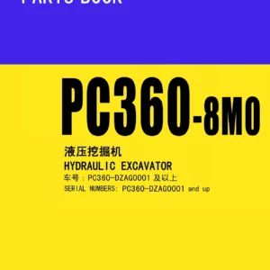 Komatsu PC360-8MO Hydraulic Excavator Parts Book Manual - PBCH360800 PDF Download