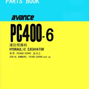 Komatsu PC400-6 Hydraulic Excavator Parts Book PBCH400602 (PC400-32949 and Up) Chinese English