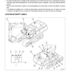 Komatsu PC400-7 PC400LC-7 PC450-7 PC450LC-7 Hydraulic Excavator Operation & Maintenance Manual