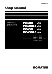 Komatsu PC400-8R PC400LC-8R PC450-8R PC450LC-8R Shop Manual PDF SEN04239-00
