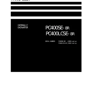 Komatsu PC400SE-8R & PC400LCSE-8R Hydraulic Excavator Parts Book - LEPBP40800