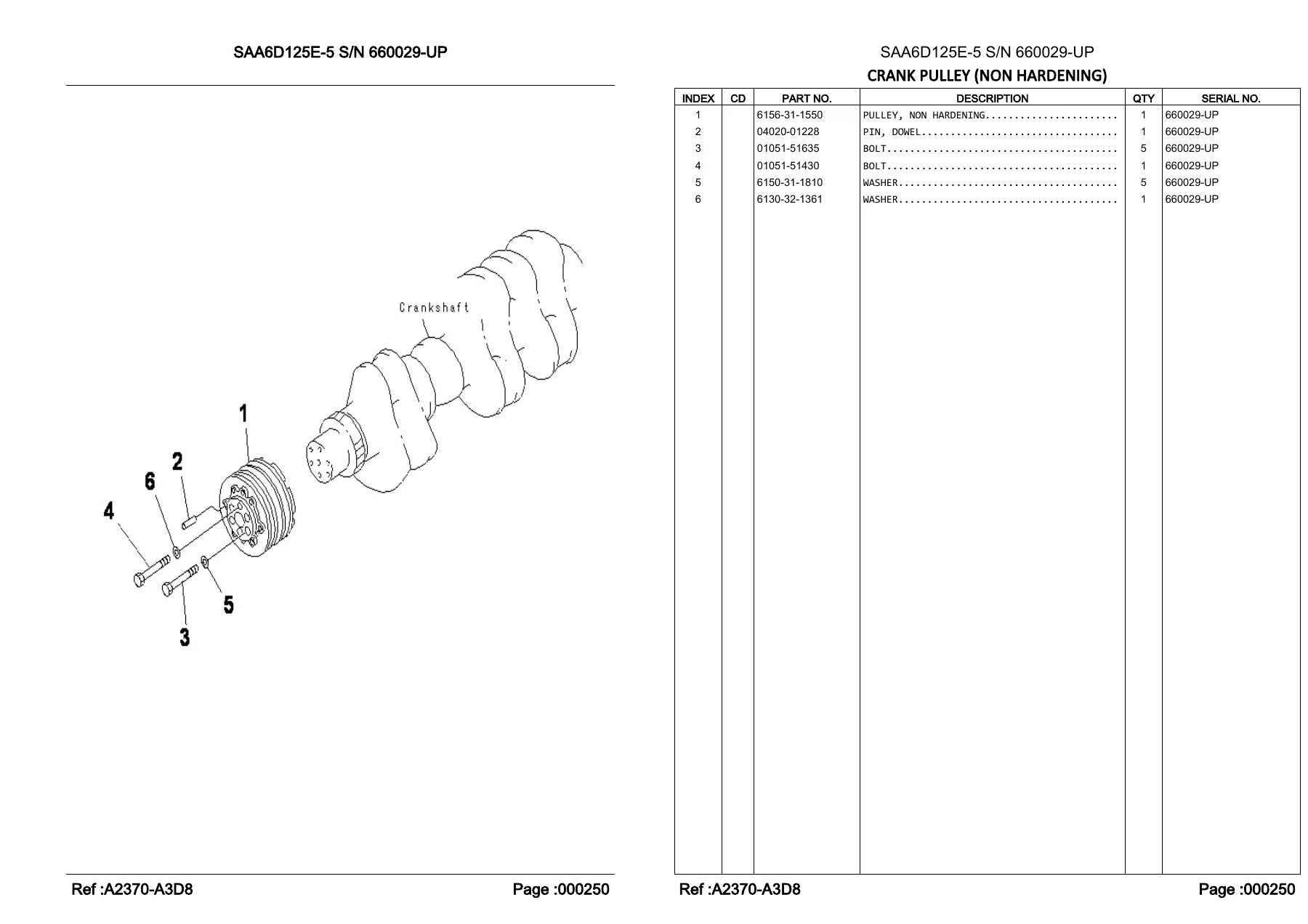 Komatsu PC400SE-8R PC400LCSE-8R Hydraulic Excavator Parts Book - LEPBP40806 - Image 3