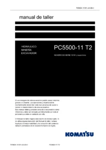 Komatsu PC5500-11 T2 Manual de Taller - Excavadora Hidráulica para Minería PDF