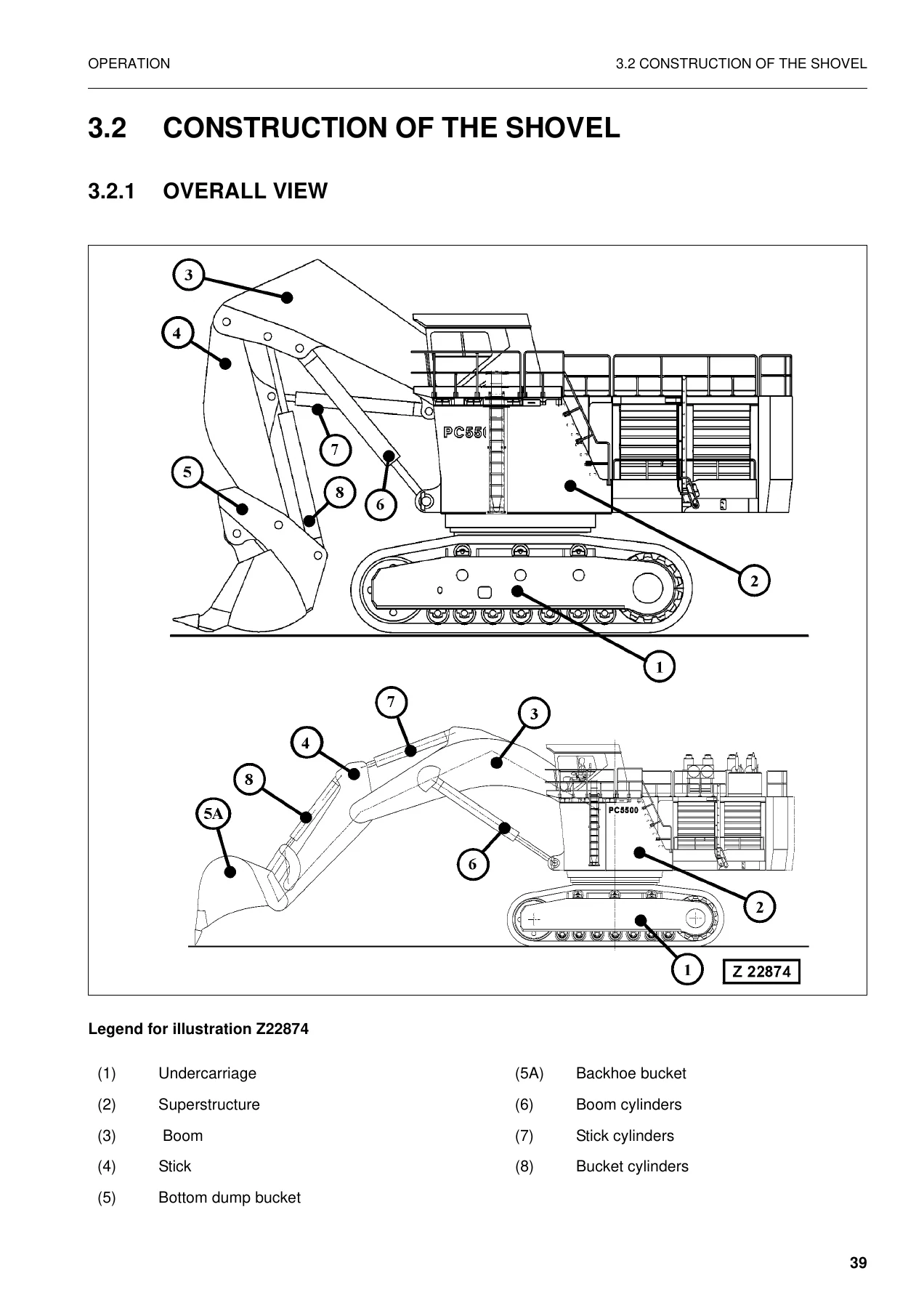 Komatsu PC5500-6 Hydraulic Mining Shovel Operation and Maintenance Manual - SN 15038 - Image 2