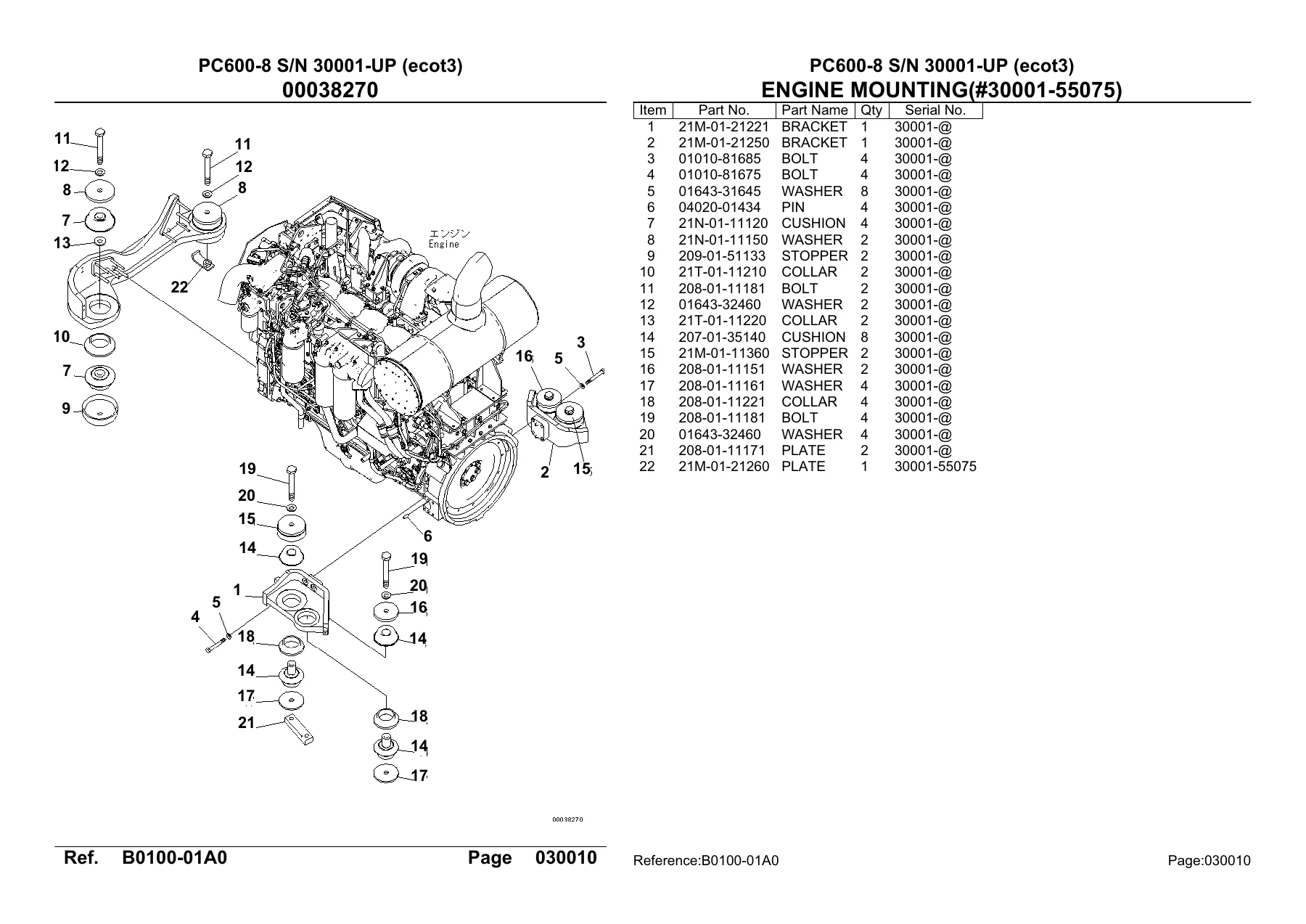 Komatsu PC600-8 Parts Book SN 30001-UP (ecot3) Exploded Views PDF - Image 2