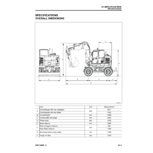 Komatsu PW118MR-11 Hydraulic Excavator Shop Manual - Complete Workshop PDF
