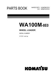 Komatsu WA100M-8E0 Wheel Loader Parts Book Catalog VENPB07001 - PDF Download