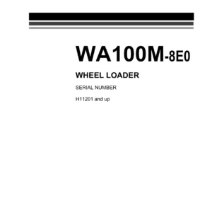 Komatsu WA100M-8E0 Wheel Loader Parts Book Catalog VENPB07001 - PDF Download