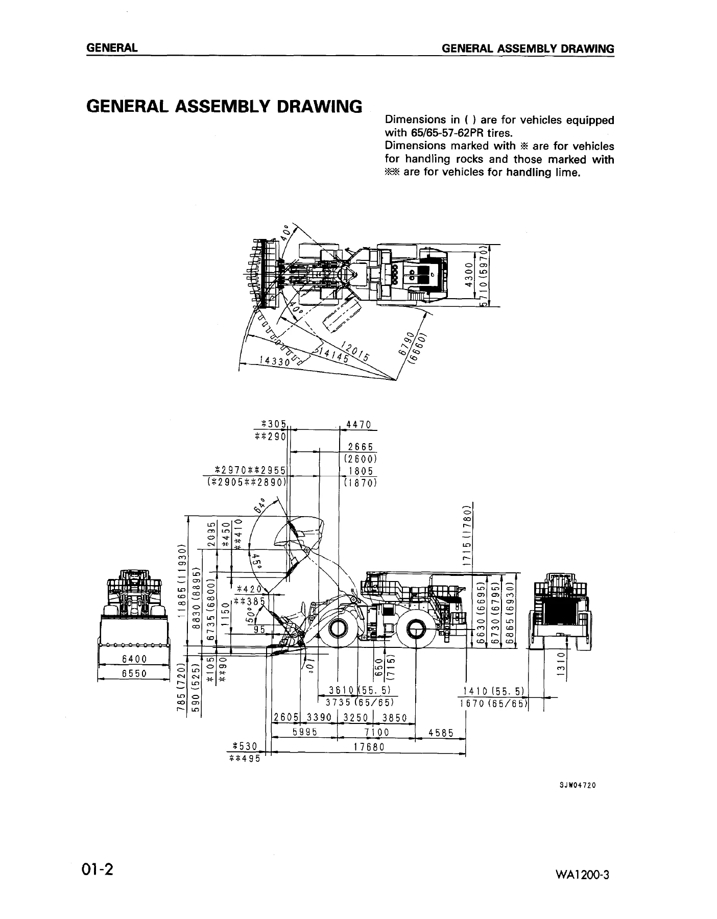 Komatsu WA1200-3 Wheel Loader Shop Manual SEBM018206 - Cummins QSK60 - Image 2