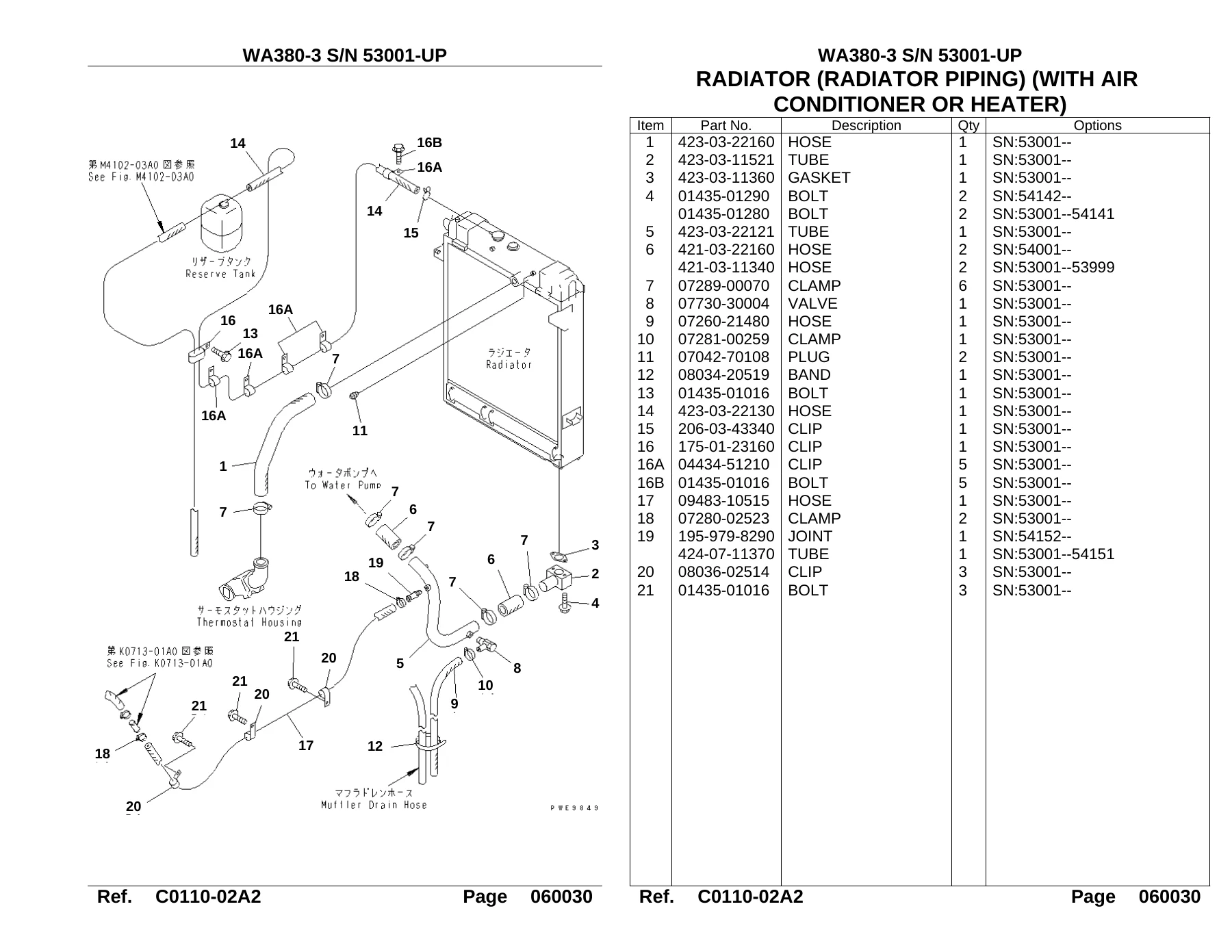 Komatsu WA380-3 Wheel Loader Parts Catalog Manual - S/N 53001-UP PDF - Image 3