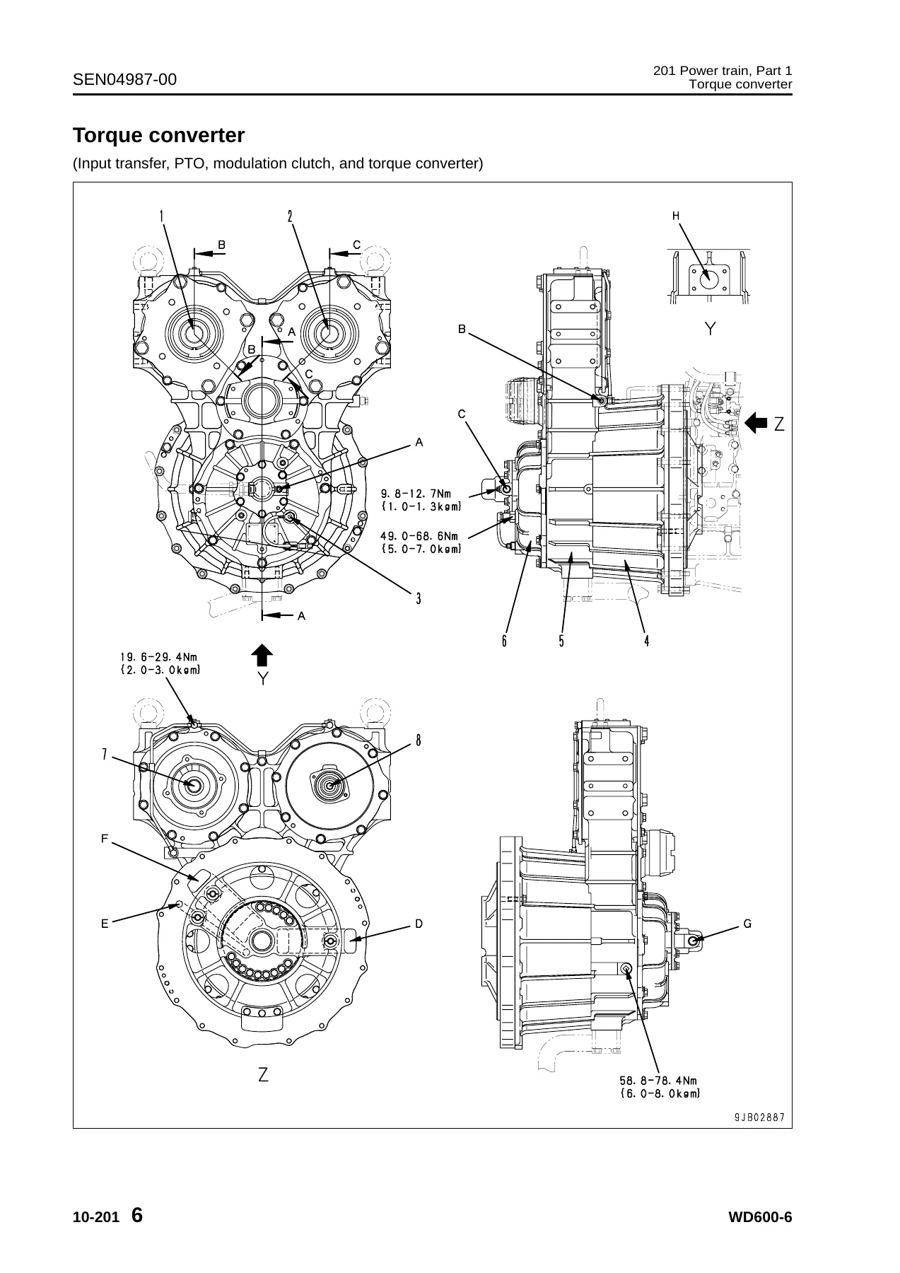 Komatsu WD600-6 Wheel Dozer Complete Shop Manual SEN04979-11 - Full Service & Repair Guide - Image 2