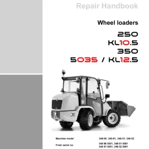 Kramer 250 350 5035 KL10.5 KL12.5 Wheel Loaders Repair Handbook 1000379658