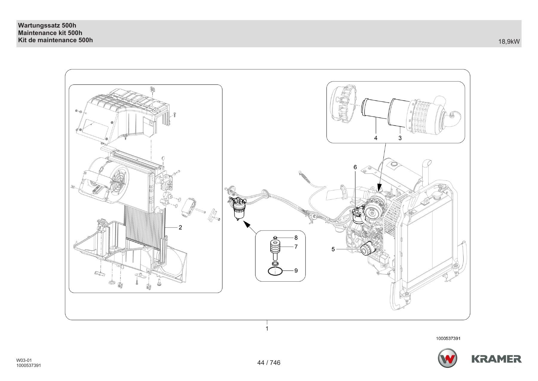 Kramer 5045 Wheel Loader Spare Parts Catalog 1000530173 – Full Parts Manual PDF - Image 2