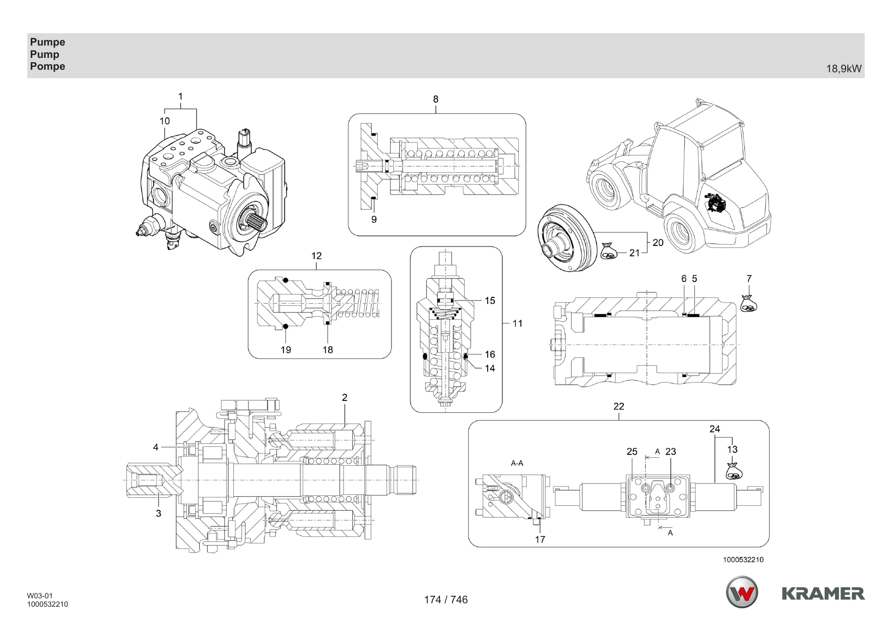 Kramer 5045 Wheel Loader Spare Parts Catalog 1000530173 – Full Parts Manual PDF - Image 3