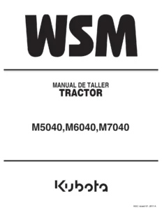 Kubota M5040 M6040 M7040 Manual de Taller en Español 2011 - PDF