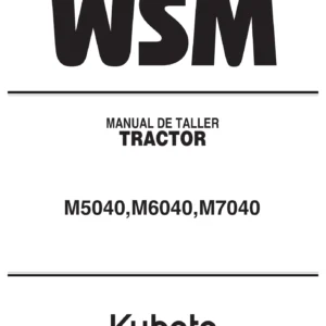 Kubota M5040 M6040 M7040 Manual de Taller en Español 2011 - PDF