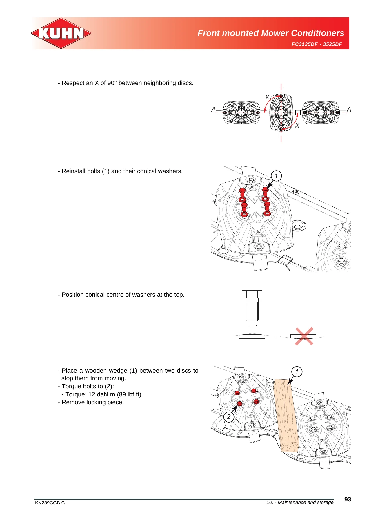 Kuhn FC3125DF FC3525DF Front Mounted Mower Conditioner Operator's Manual 2017 - Image 3
