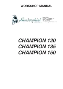 Lamborghini Champion 120 135 150 Tractor Workshop Manual - Complete Repair PDF