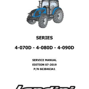 Landini 4-070D 4-080D 4-090D Tractor Service Manual 2019 - PDF Repair Guide