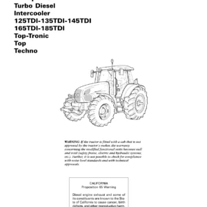 Landini Landpower 125-185 TDI Operation and Maintenance Manual - PDF Download