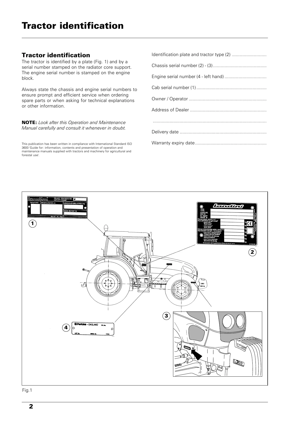 Landini Legend New Generation 115-180 Top-Techno-Deltashift Operation and Maintenance Manual - Image 2