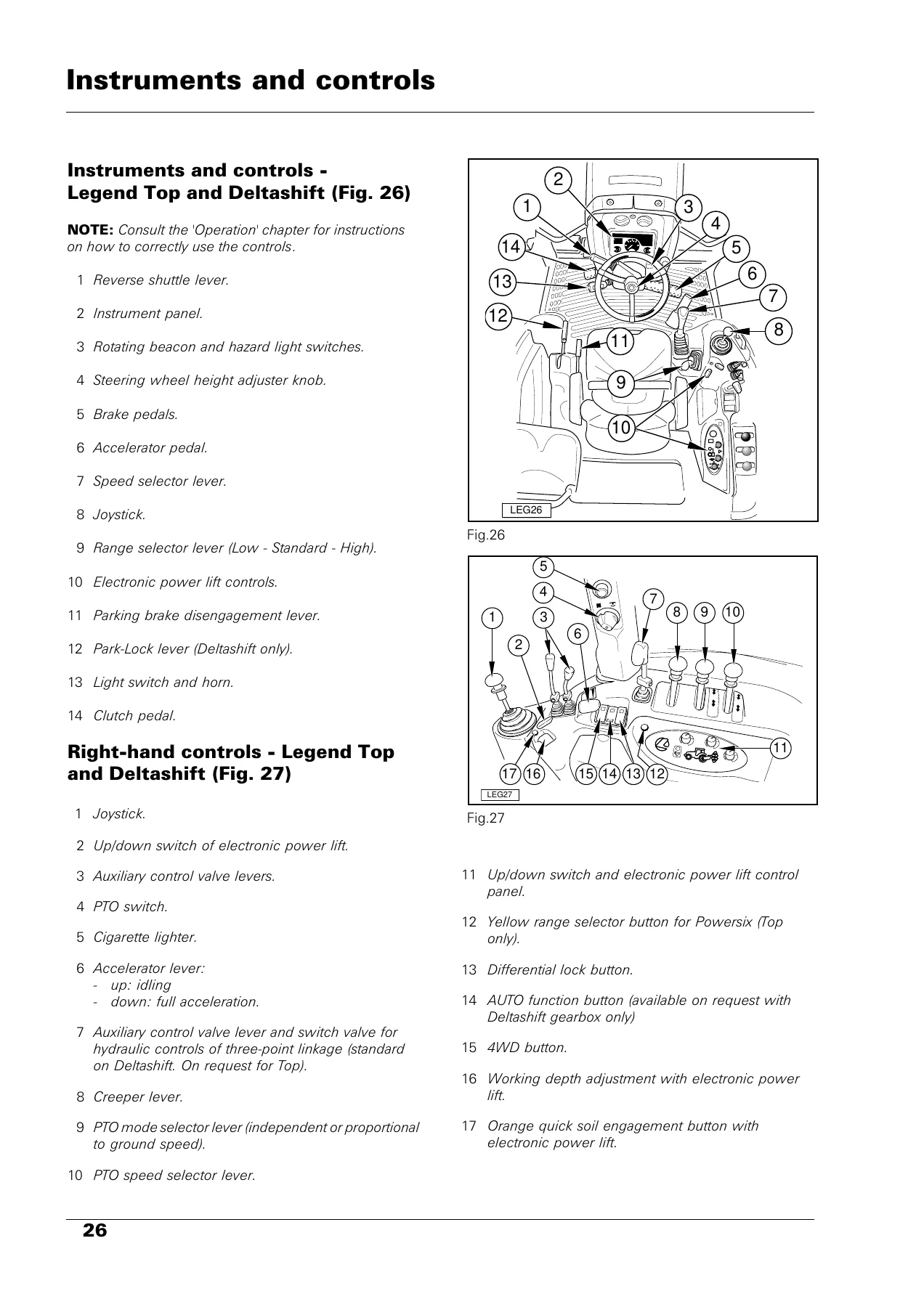 Landini Legend New Generation 115-180 Top-Techno-Deltashift Operation and Maintenance Manual - Image 3