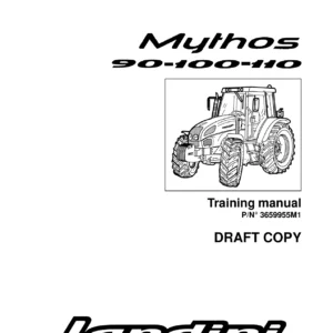 Landini Mythos 90 100 110 Tractor Training Manual - P/N 3659955M1 PDF