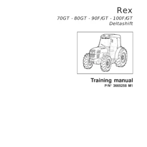 Landini Rex 70GT 80GT 90F/GT 100F/GT Deltashift Training Manual - Transmission, Hydraulic & Electrical Service Guide