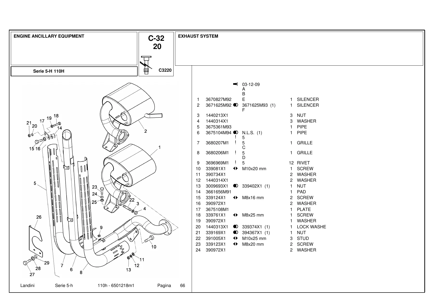 Landini Serie 5-H 110H Parts Catalogue 6501218M1 - Tractor Spare Parts Manual PDF - Image 3