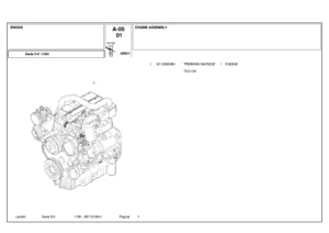 Landini Serie 5-H 110H Parts Catalogue 6501218M1 - Tractor Spare Parts Manual PDF