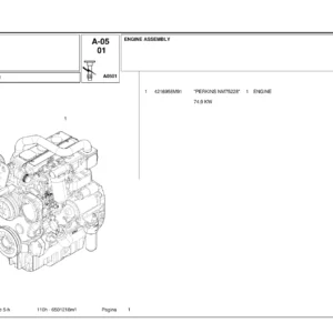 Landini Serie 5-H 110H Parts Catalogue 6501218M1 - Tractor Spare Parts Manual PDF