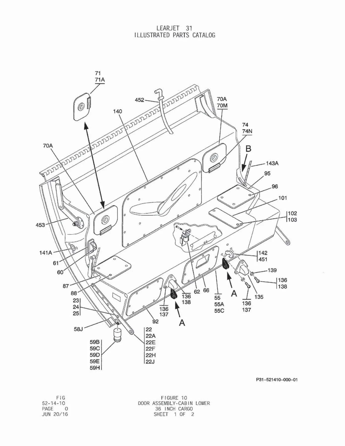 Learjet 31 Series Illustrated Parts Catalog IPB-102 PDF - Revision 25 - Image 3